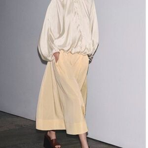 Zara Cream A-Line Skirt